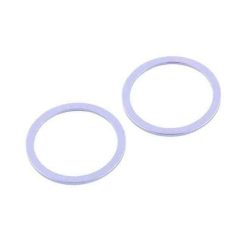 iPhone 12 Metal Hoop Ring Protector för Kamera (2 st) Purple