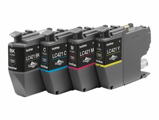 brother lc 421 value pack sort gul cyan magenta 200 sider 2