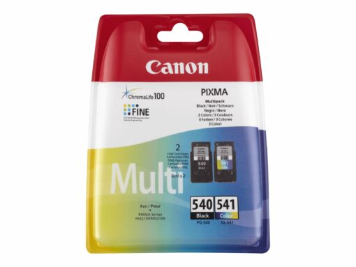 canon pg 540 cl 541 multipack sort farve cyan magenta gul 180 sider