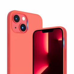 iphone 14 silikonskal rvelon magsafe rosa 1