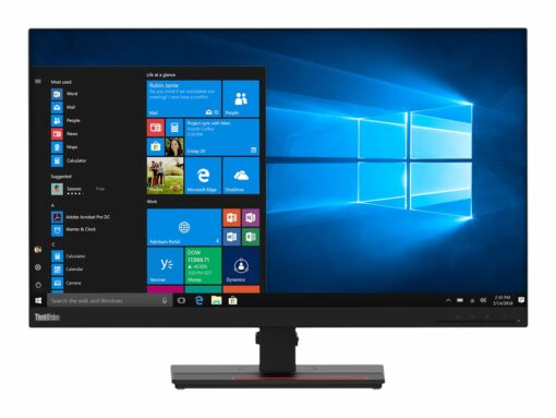 lenovo thinkvision t27h 2l 27 2560 x 1440 hdmi displayport usb c 60hz pivot