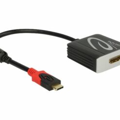 delock videointerfaceomformer hdmi usb 20cm sort