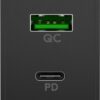 goobay pd dual usb c usb a hurtigoplader 45w sort 1