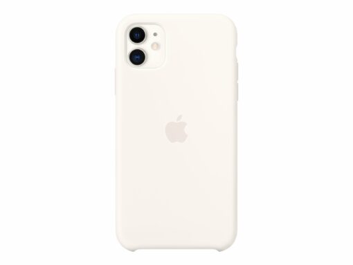 apple iphone 11 silikonskal original vit 1