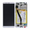 huawei y6 2018 skarm display med batteri original vit