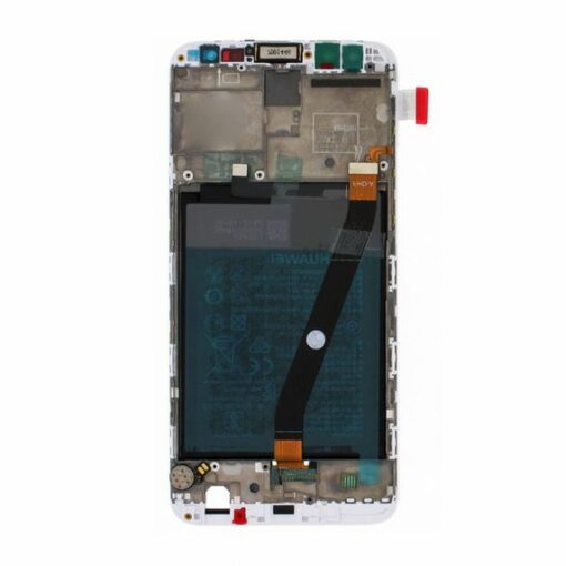  100% Original Huawei Mate 10 Lite Display Module Frontcover + LCD + Digitizer + Battery White/Gold