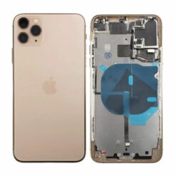 iPhone 11 Pro Max bakskal komplett OEM guld med små delar