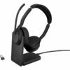 Jabra Evolve2 55 MS Stereo Trådløs Headset Sort