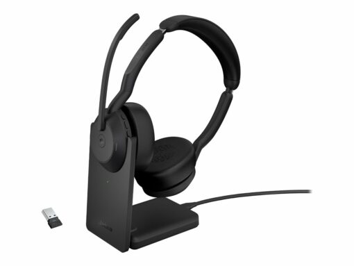 Jabra Evolve2 55 MS Stereo Trådløs Headset Sort