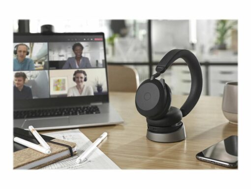 Jabra Evolve2 75 Trådløs Kabling Headset Sort