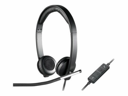 Logitech USB Headset Stereo H650e Kabling Headset Sort