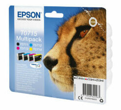 Epson T0715 Multipack Färgpatroner - Svart/Gul/Cyan/Magenta