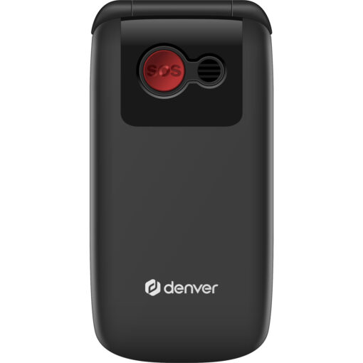 DENVER 4G Knapp-telefon med 2,4” färg-skärm, Bluetooth, SOS-knapp, flip-modell