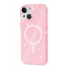 iPhone 15 Mobilskal Glitter Magsafe Rosa