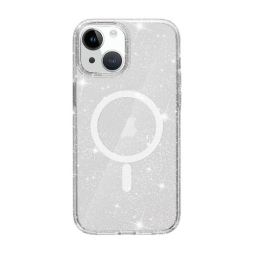iPhone 15 Mobilskal Glitter Magsafe Transparent