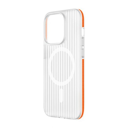 iPhone 15 Pro Max Mobilskal Korrugerad Anti Halk Orange