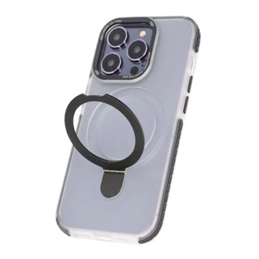 iPhone 15 Pro Mobilskal med Magsafe och Stativ Svart