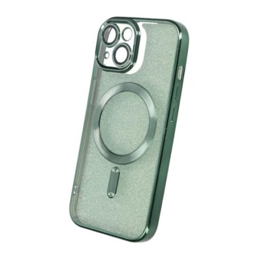 Luxury Mobilskal med Magsafe iPhone 15 Militärgrön