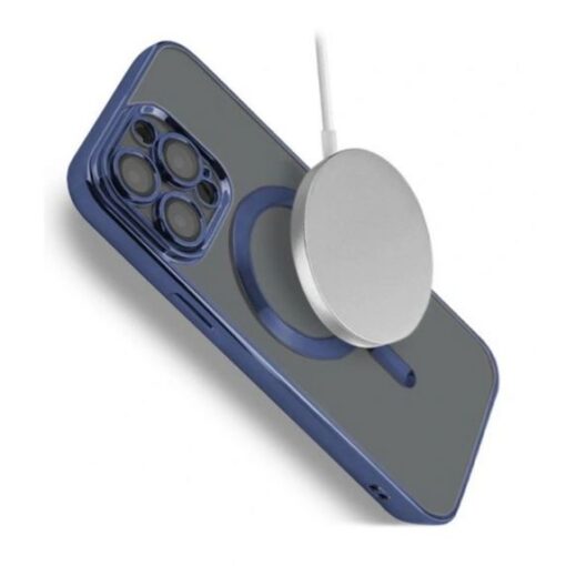 Luxury Mobilskal med Magsafe iPhone 15 Pro Max Mörkblå