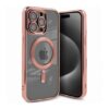 Luxury Mobilskal med Magsafe iPhone 15 Pro Max Rosa