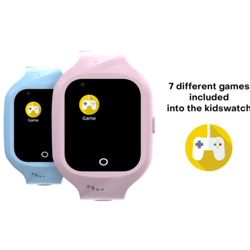 Kidswatch 4G Smartwatch för barn Blå + Rosa rem