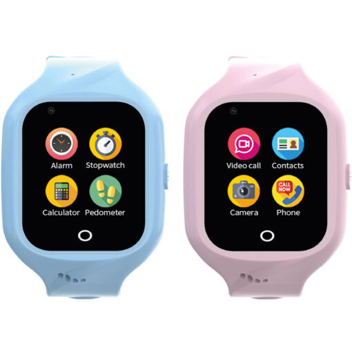 Kidswatch 4G Smartwatch för barn Blå + Rosa rem