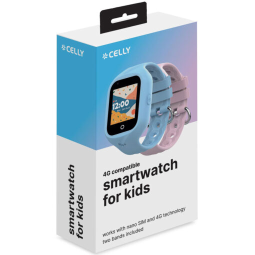 Kidswatch 4G Smartwatch för barn Blå + Rosa rem