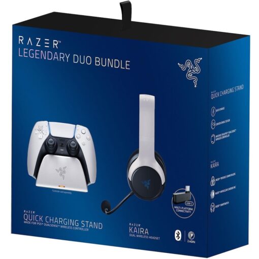 Razer Legendary Duo Bundle - Kaira Gaming Headset for Xbox & Charging Stand, Hvid