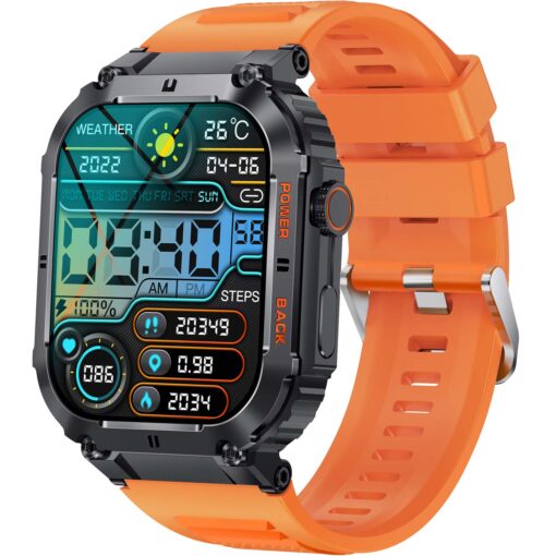 DENVER SWC-191O Bluetooth SmartWatch with heartrate, blood pressure and blood oxygen sensor & call function