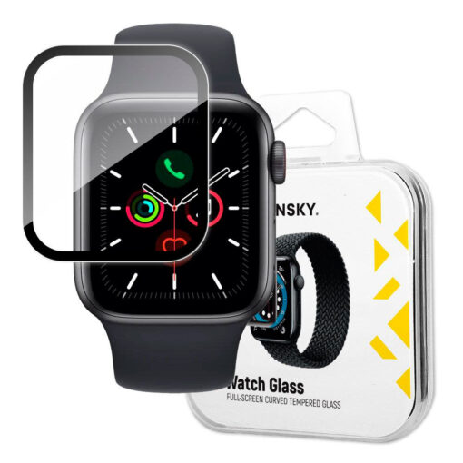 Wozinsky Watch Glass Hybrid Skærmbeskyttelse t/Apple Watch 6/5/4/SE (40mm) Sort