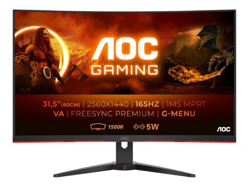 AOC Gaming CQ32G2SE/BK 32" 2560 x 1440 (2K) HDMI DisplayPort 165Hz