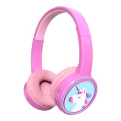 DENVER BTH-106P Trådløs Kablet Hovedtelefoner Blå Pink Hvid