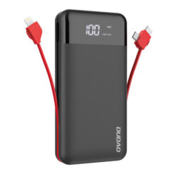 Dudao K1Pro powerbank 20000mAh 15Watt 4xcables sort