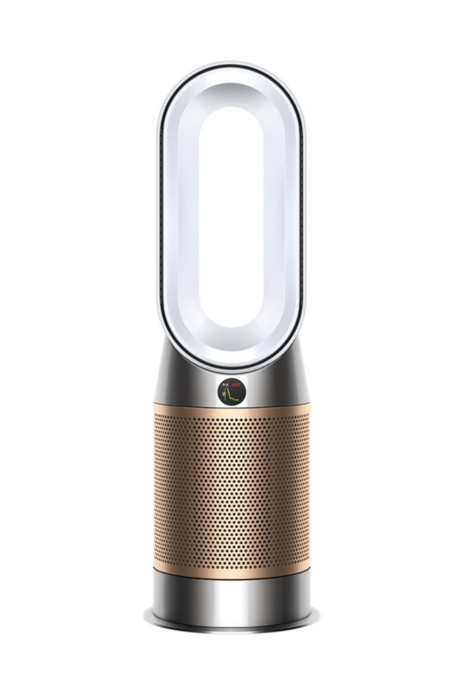 Dyson Purifier Hot + Cool HP09 Formaldehyde Klingeløs køleblæser/opvarmer/renser Gulvstående Guld Sølv Hvid