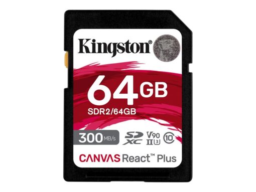 Kingston Canvas React Plus SDXC UHS-II Memory Card 64GB 300MB/s