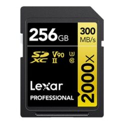Lexar Professional GOLD Series SDXC UHS-II Memory Card 256GB 300MB/s