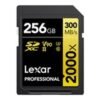 Lexar Professional GOLD Series SDXC UHS-II Memory Card 256GB 300MB/s