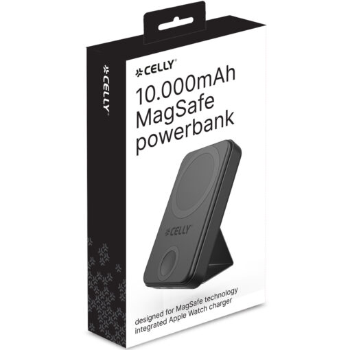 MAGPBW10000 PowerBank 10W/2,5W MagSafe Trådlös laddning integrerat ställ