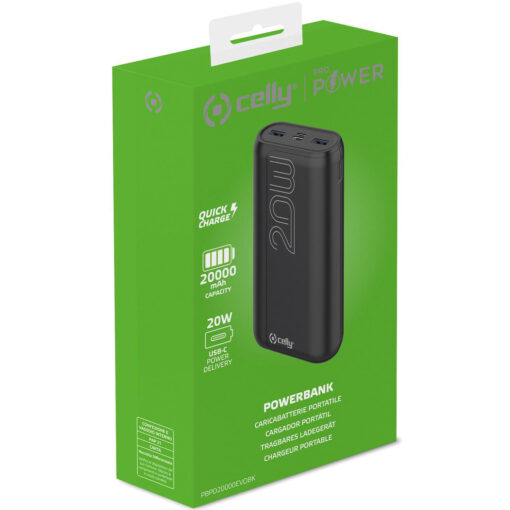 PowerBank PD 20W 20.000 mAh Svart