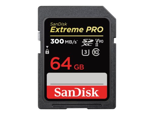 SanDisk Extreme Pro SDXC UHS-II Memory Card 64GB 300MB/s