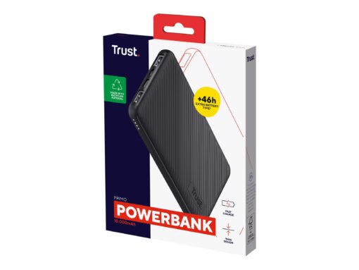 Trust Primo Ultra-thin Powerbank 10000mAh Sort