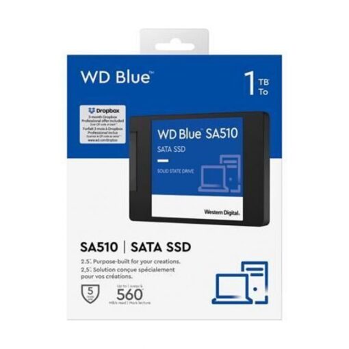 Western Digital SSD 2.5 SA 510 SATA 1TB 560 MB/s Blå