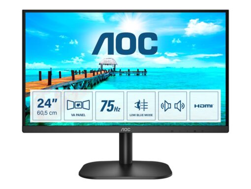 AOC 24B2XDAM 24" 1920 x 1080 (Full HD) DVI VGA (HD-15) HDMI 75Hz