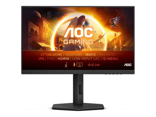 AOC Gaming 27G4X 27" 1920 x 1080 (Full HD) HDMI DisplayPort 180Hz Pivot Skærm