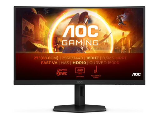 AOC Gaming CQ27G4X 27" 2560 x 1440 (2K) HDMI DisplayPort 180Hz