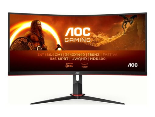 AOC Gaming CU34G2XP/BK 34" 3440 x 1440 (UltraWide) HDMI DisplayPort 180Hz