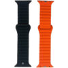 Armband till Apple Watch 42/44/45mm Magnetiskt Svart/Orange