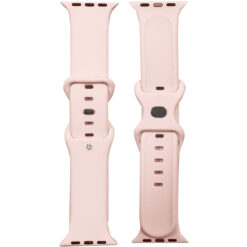 Armband till Apple Watch 42/44/45mm Silikon Rosa