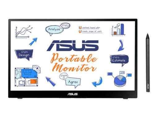 ASUS ZenScreen Ink MB14AHD 14" 1920 x 1080 (Full HD) USB-C 3.2 Micro HDMI 60Hz