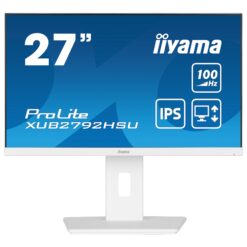 iiyama ProLite XUB2792HSU-W6 27" 1920 x 1080 (Full HD) HDMI DisplayPort 100Hz Pivot Skærm